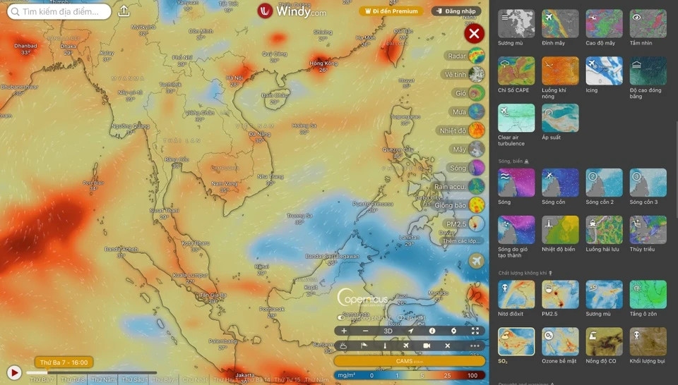 Vietnam yet to record SO2 mass heading for territory